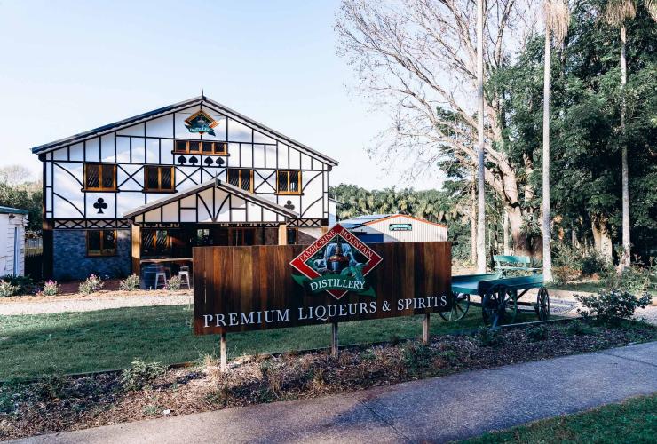 Exterior view of the building and garden at Tamborine Mountain Distillery, Tamborine Mountain, Queensland © Tamborine Mountain Distillery