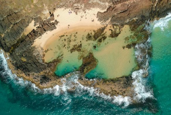 Champagne Pools, K’gari, QLD © Tourism Australia