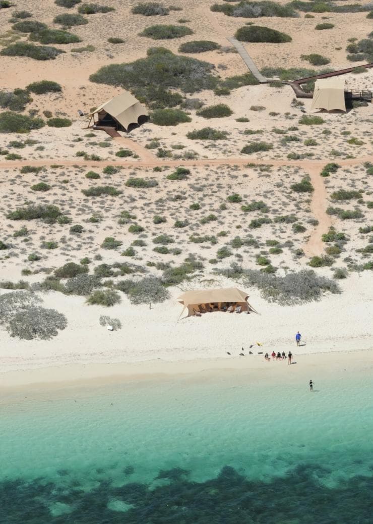Aerial view of Sal Salis Ningaloo Reef, WA © Sal Salis Ningaloo Reef