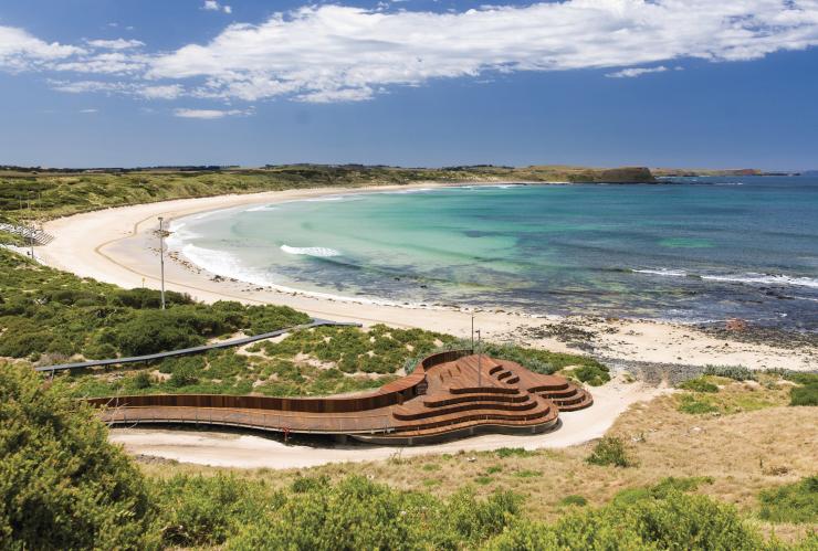 View of the beach at Phillip Island Nature Park, Phillip Island, VIC © Warren Reed