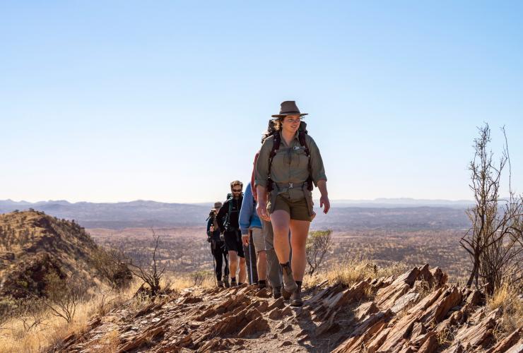 World Expeditions, Classic Larapinta Trek in Comfort, West MacDonnell Ranges, NT © Tourism Australia