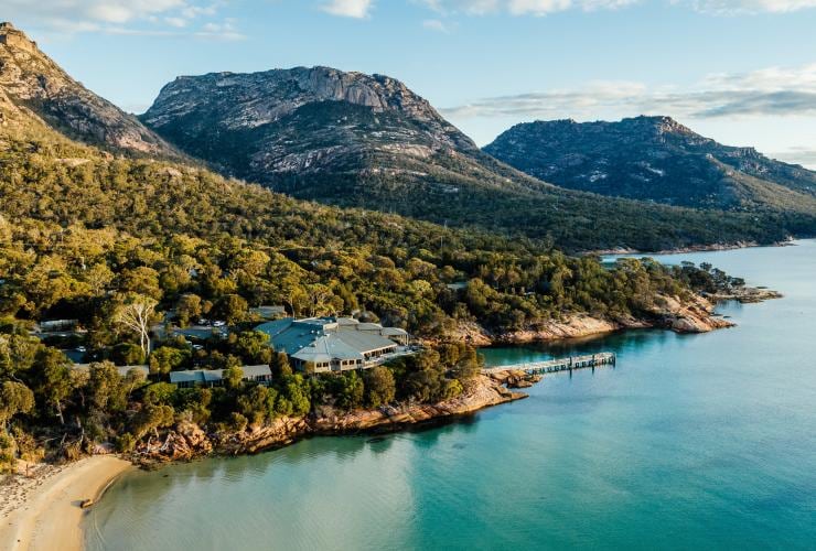 塔斯曼尼亞菲欣納旅館（Freycinet Lodge）©塔斯曼尼亞皇家汽車俱樂部（RACT Destinations）