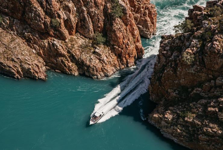 西澳州塔爾博特灣的水平瀑布©西澳州旅遊局