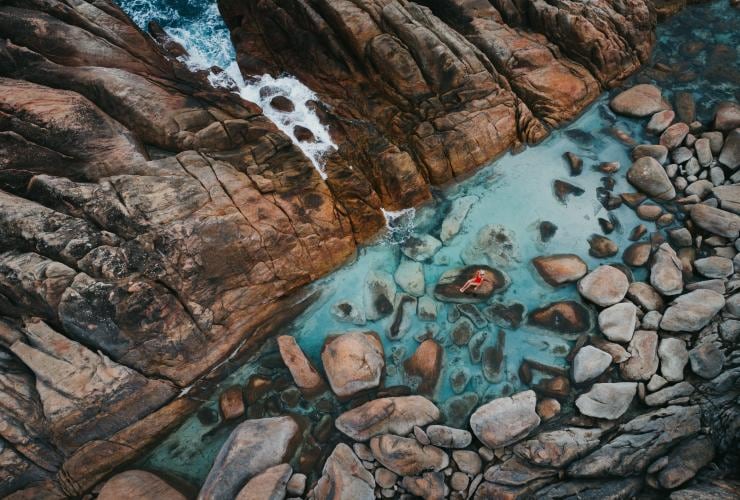 西澳州亞林加普海角的因吉度天然水療©西澳州旅遊局/Jarrad Seng