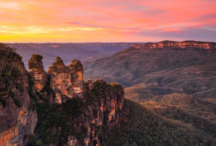 新南威爾士州藍山的三姊妹峰©新南威爾士州旅遊局/Daniel Tran