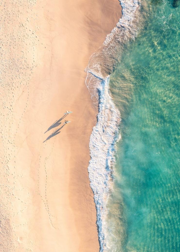 新南威爾士州悉尼塔瑪拉瑪海灘（Tamarama Beach）高空景致©新南威爾士州旅遊局