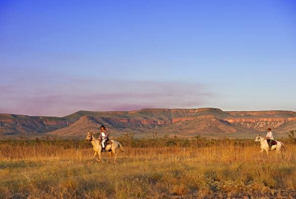 在西澳州（Western Australia）金伯利（Kimberley）的Home Valley Station騎馬©西澳州旅遊局