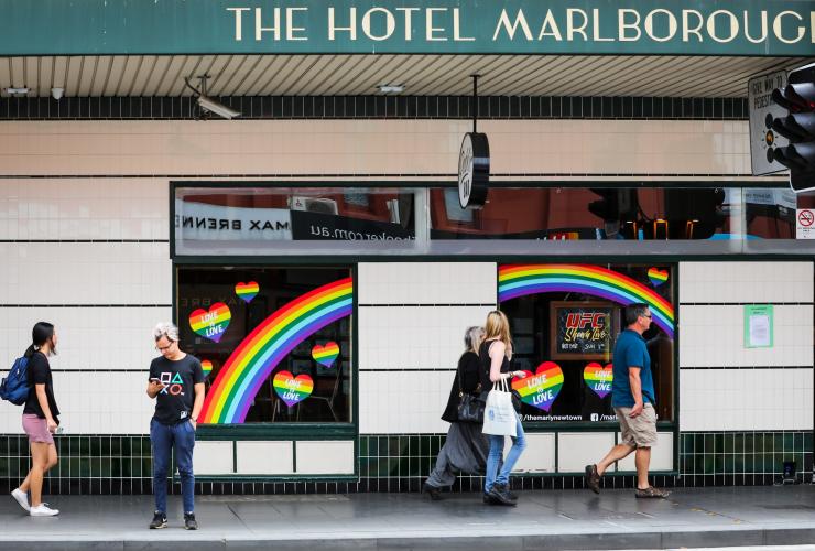 新南威爾士州悉尼Newtown的Marlborough Hotel©悉尼市/Katherine Griffiths
