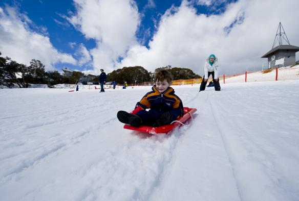 維多利亞州布勒山（Mt Buller）的維多利亞雪嶺©維多利亞旅遊局