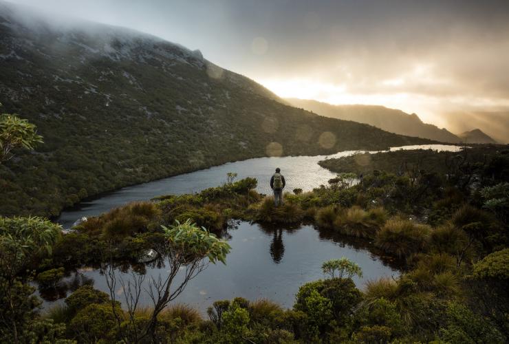塔斯曼尼亞（Tasmania）搖籃山聖佳爾湖國家公園（Cradle Mountain-Lake St Clair National Park）的搖籃山（Cradle Mountain）©Sean Scott Photography