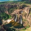 北領地頂端地帶卡卡杜國家公園的雙子瀑布©北領地旅遊局