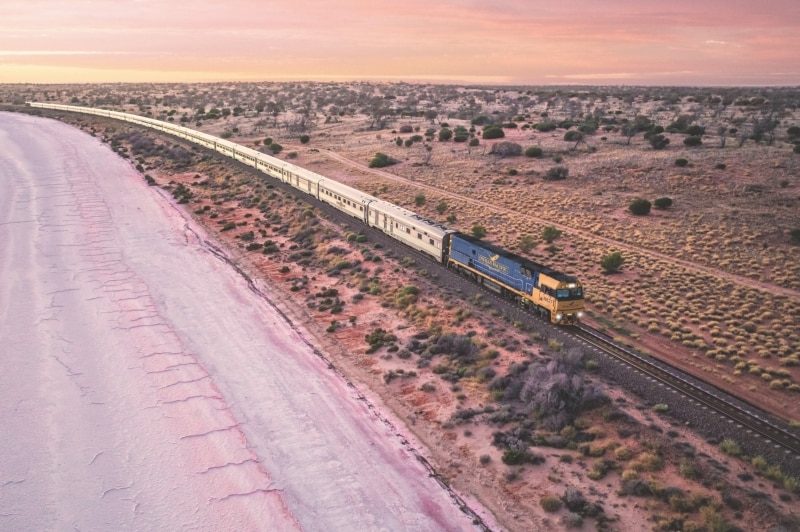 Indian Pacific, Lake Hart, SA © Andrew Gregory Indian Pacific, Lake Hart, SA © Andrew Gregory